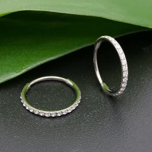 Hoops i titanium med Cz 12mm - Vejl. 299,-