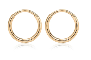 Hoops i forgyldt titanium 10mm - Vejl. 199,-