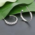 Hoops i titanium med Cz 20mm - Vejl. 449,-