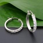 Hoops i titanium med Cz 20mm - Vejl. 449,-
