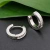 Hoops i titanium med Cz 3x10mm - Vejl. 399,-