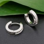 Hoops i titanium med Cz 3x10mm - Vejl. 399,-