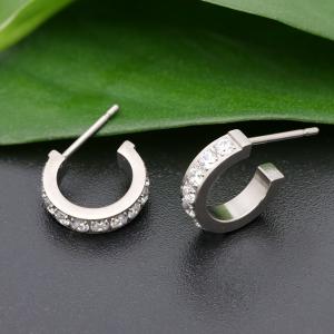 Hoops i titanium med Cz 3x10mm - Vejl. 449,-