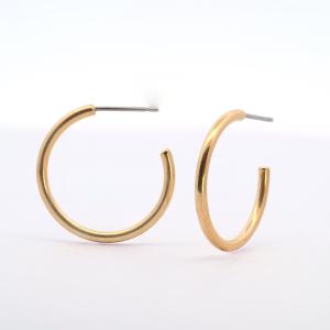 Hoops i forgyldt titanium 2x42mm - Vejl. 299,-